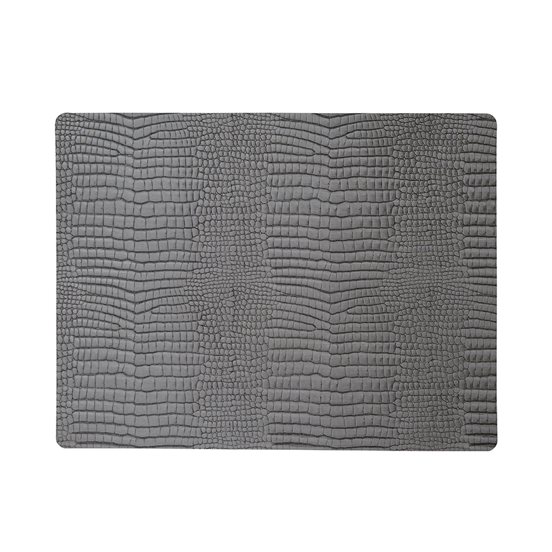 98327 CROCO silver-black подстановочная салфетка прямоугольная 35x45 см, толщина 2мм;LIND DNA