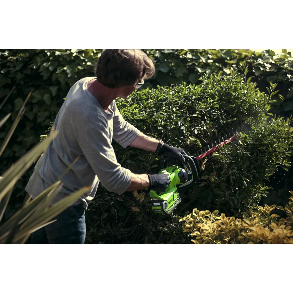 Кусторез аккумуляторный Greenworks 2200907 40 В 61 см STLM-2145038 - Вид №3