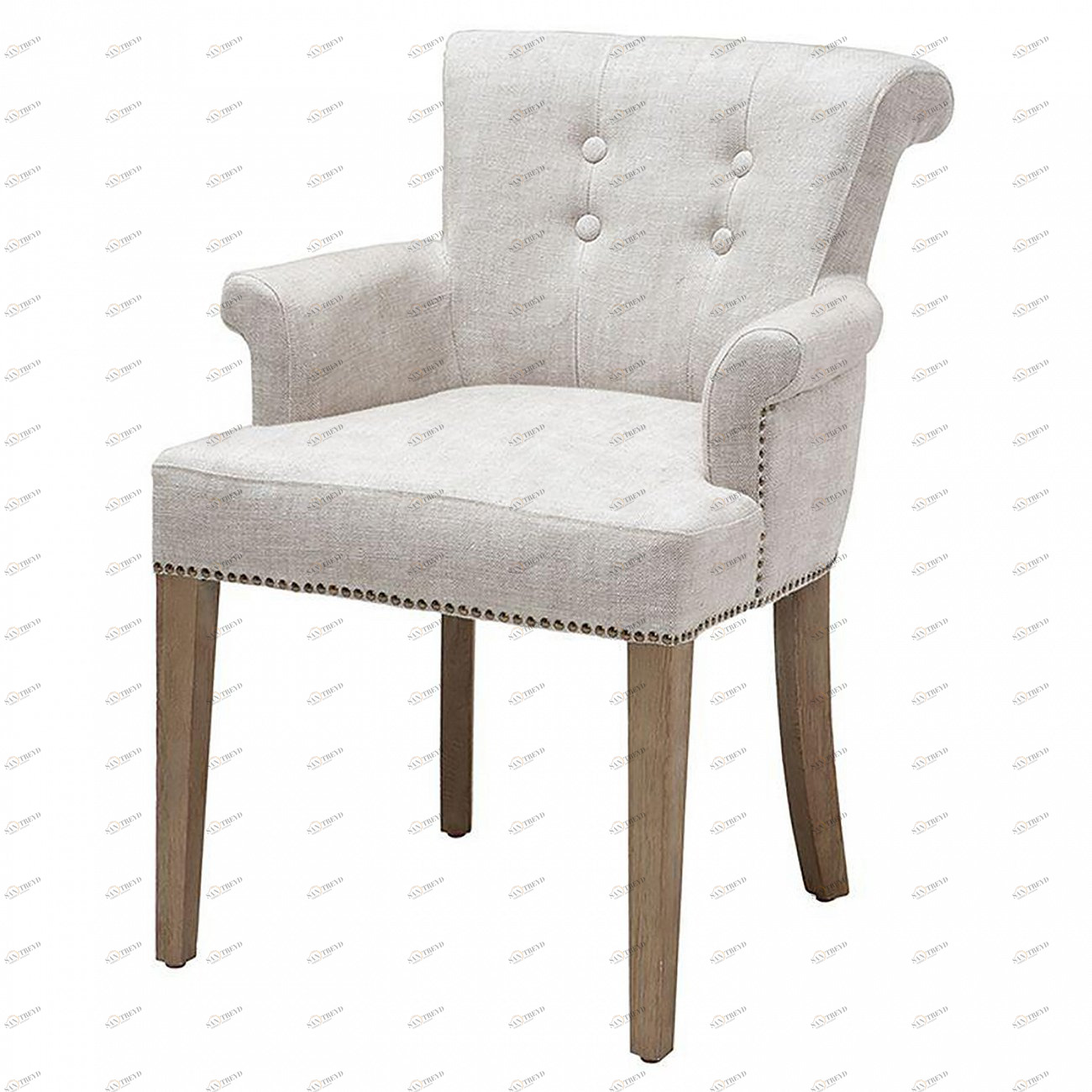 Обеденный стул с подлокотниками Key Largo от Eichholtz Белый EICHHOLTZ EICHHOLTZ 060806 Белый 