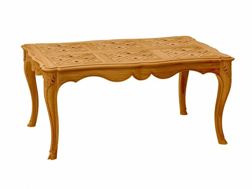 ASTELLO Прямоугольный садовый стол из тика Fleur de lys sun-id-1479802 - Вид №2