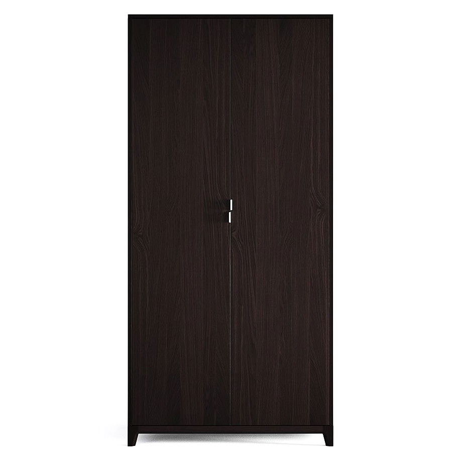 Шкаф распашной двухдверный венге Case №3 THE IDEA  210419 Венге;черный  - Вид №4