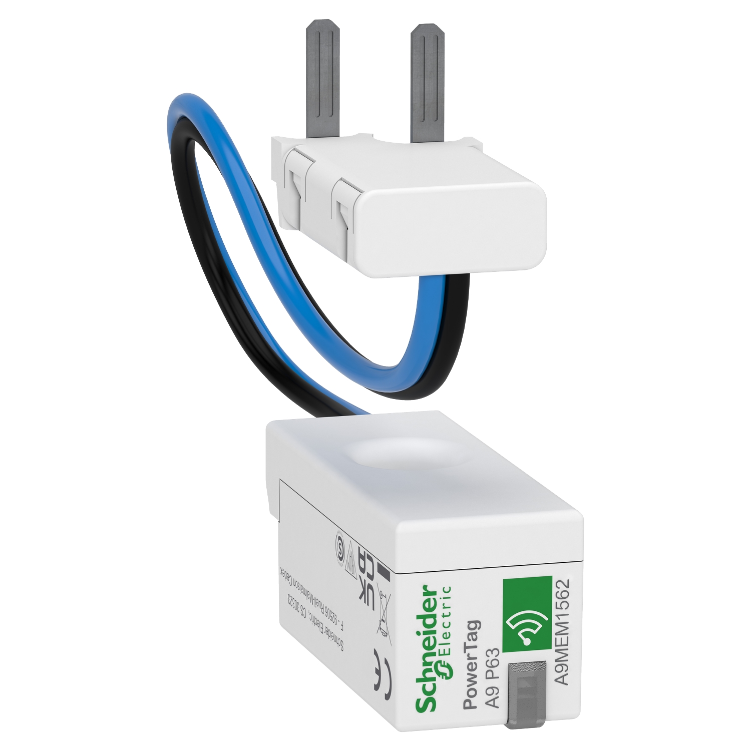 A9MEM1562 Беспроводной датчик PowerTag 63А DPN 2P НИЖЕ АППАРАТА =S= Schneider Electric PowerLogic 