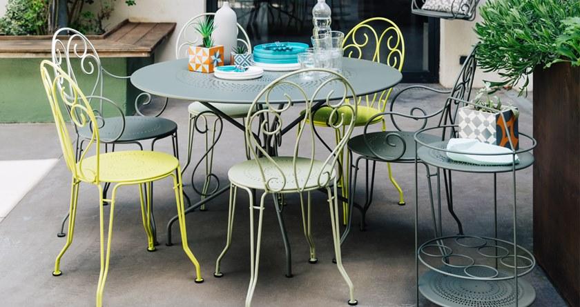 Fermob Садовый круглый стол из стали Montmartre 0630-0631 - Вид №4