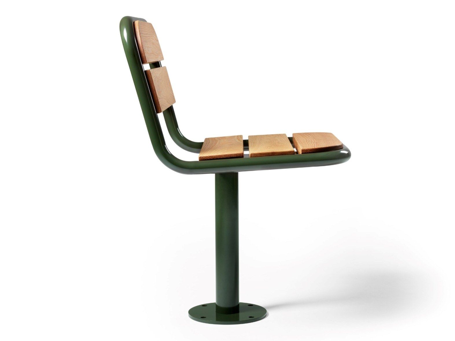 Наружное сиденье из стали и дерева Nola Industrier Gry ARCH-00109640 - Вид №1