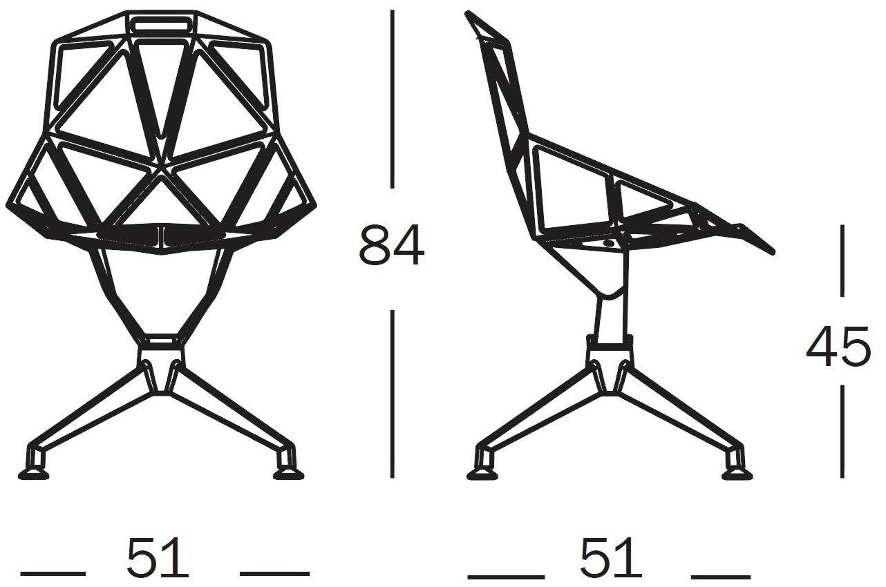 Magis Стул на пьедестале из литого под давлением алюминия One sun-id-1488196 - Вид №2
