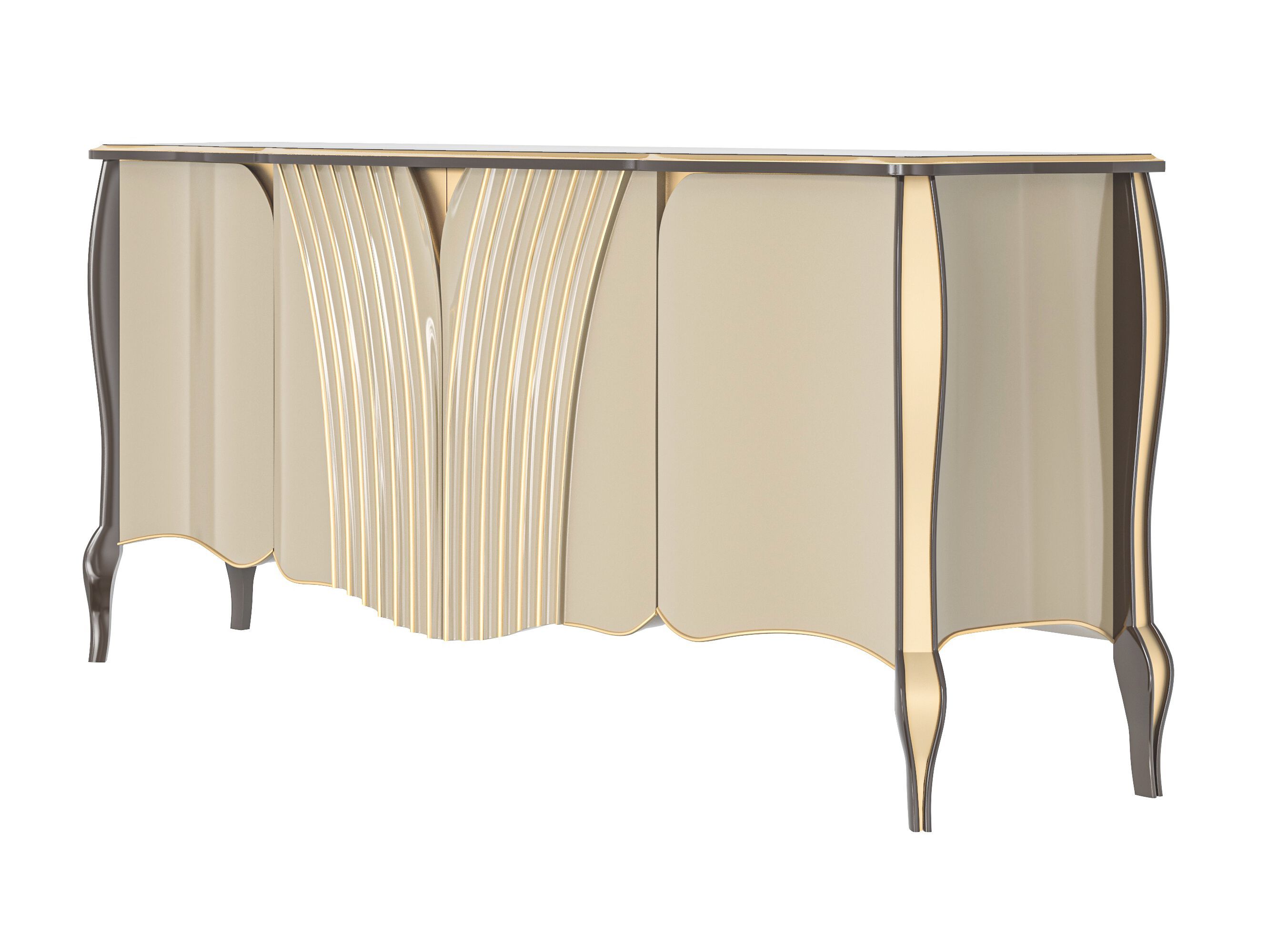 Шкаф из бука с распашными створками Modenese Luxury Interiors REGAL ARCH-00073905 - Вид №1