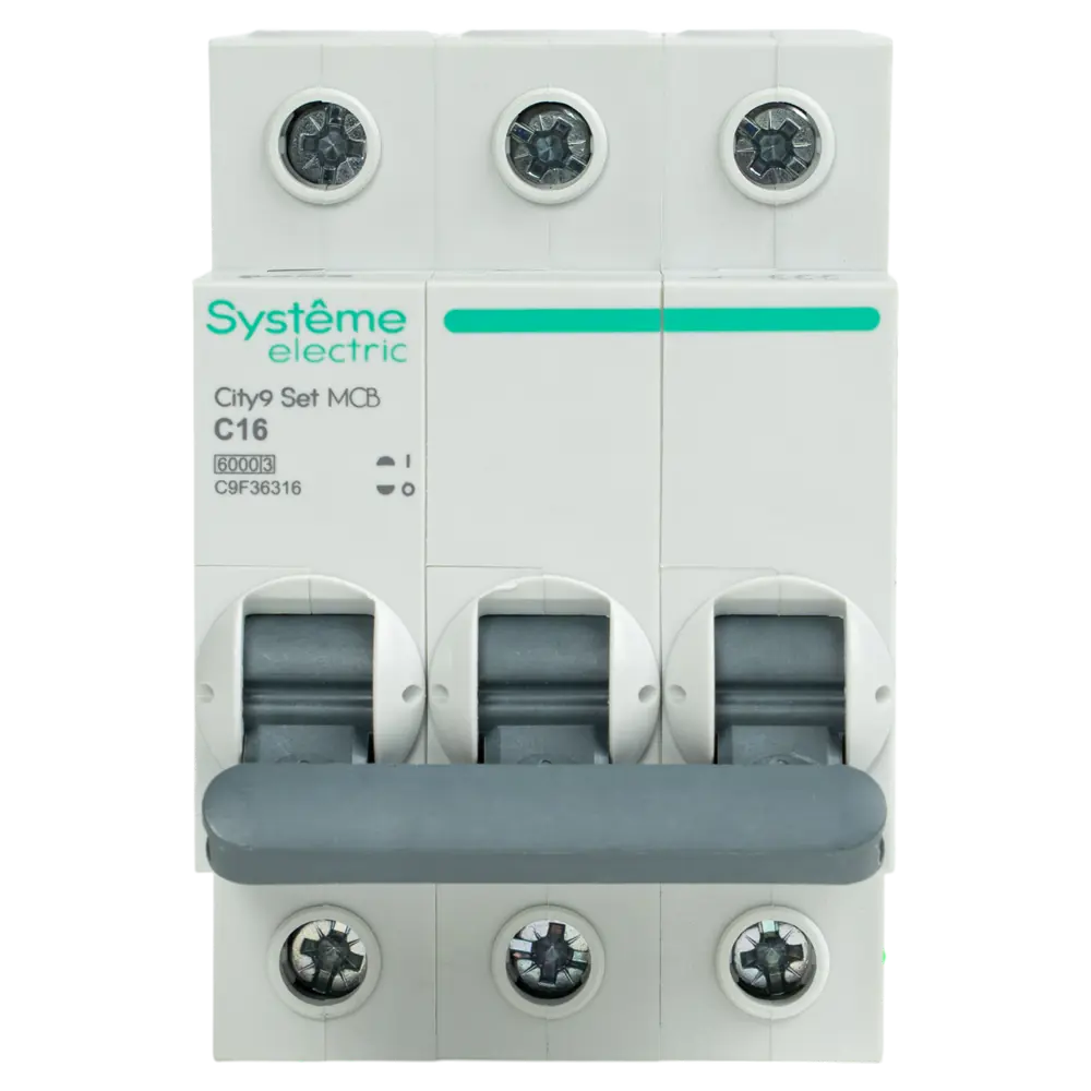 Автоматический выключатель SYSTEME ELECTRIC City9 3P 16A 6кА 89412697 STLM-1567453 - Вид №1