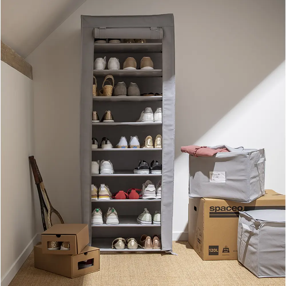 Короб с вакуумным пакетом Spaceo 42x36x33 см цвет светло-серый STLM-2004286 - Вид №2