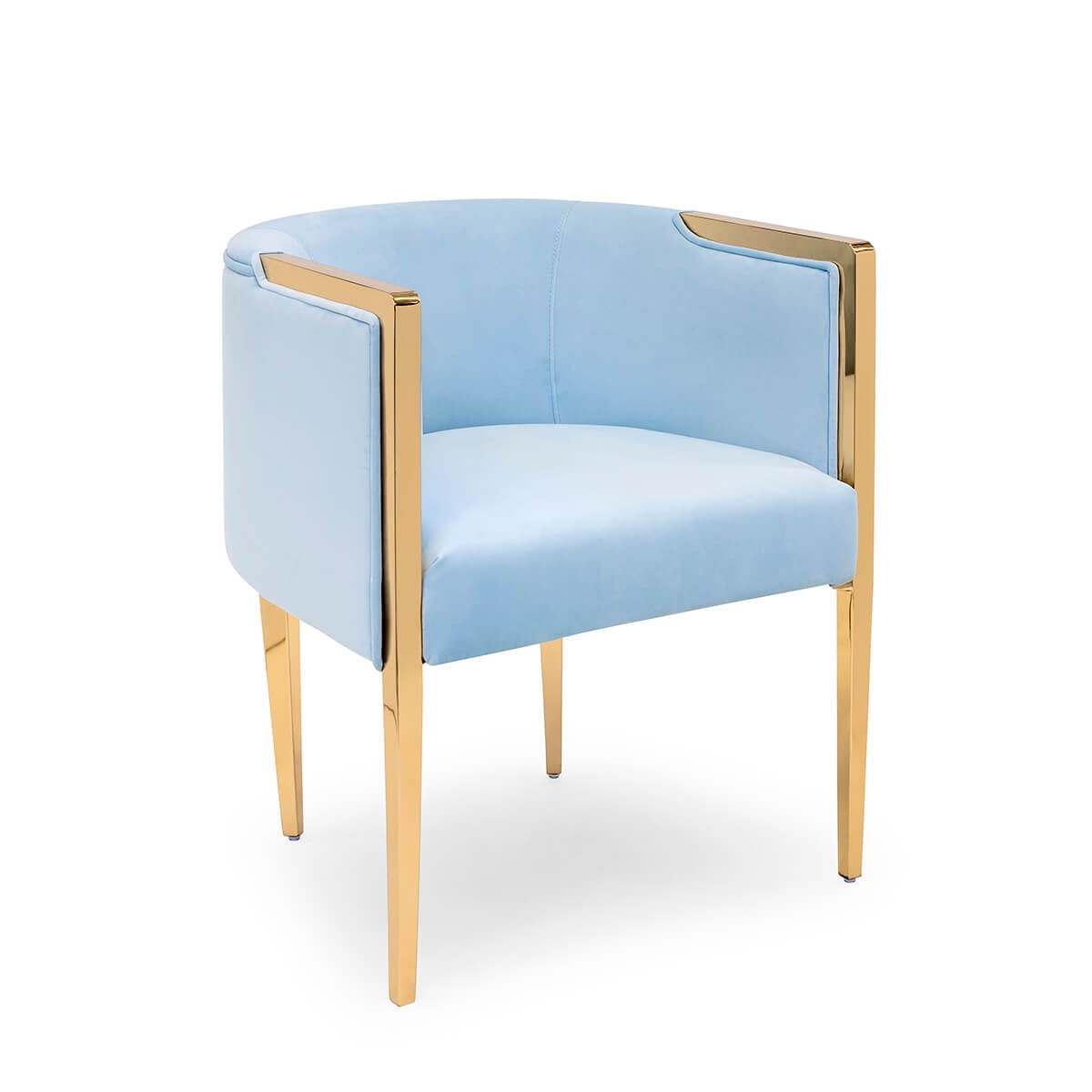 700417-81 ABHIKA СТУЛ GARDA ROUND LT.BLUE  - Вид №4