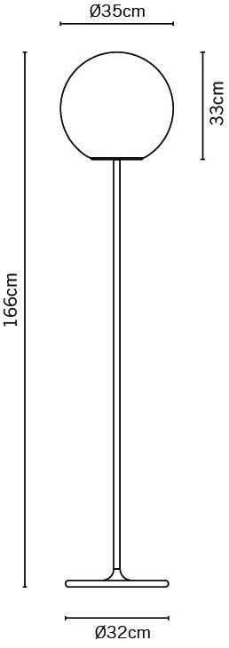 Fabbian Торшер из стекла Lumi sfera sun-id-1374414 - Вид №2