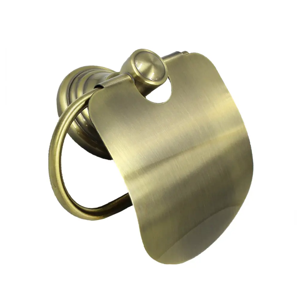 BATH PLUS Bronx Gold — держатель для туалетной бумаги с крышкой 89384527 STLM-1581542