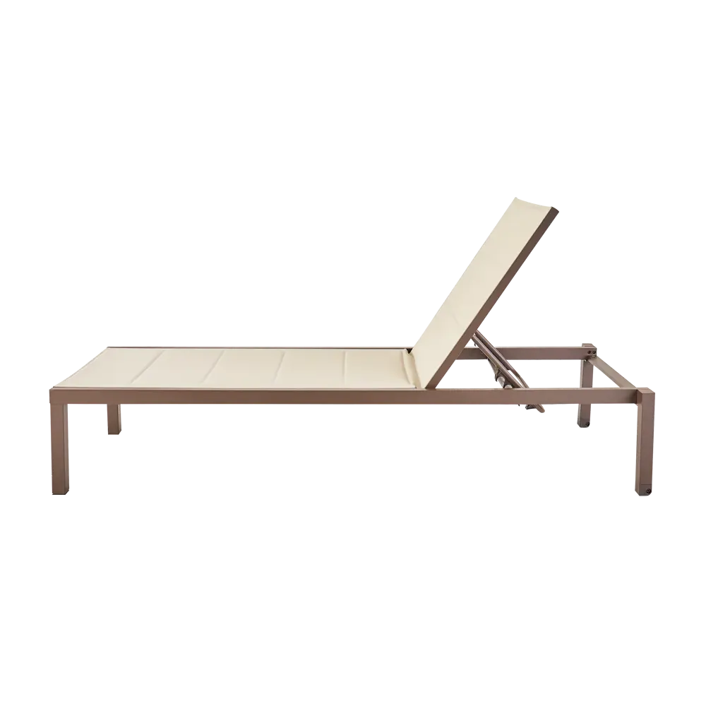 Шезлонг Naterial Aquila II 200x36x75 см алюминий/текстилен бежевый/коричневый 84494103 STLM-2085430  - Вид №6