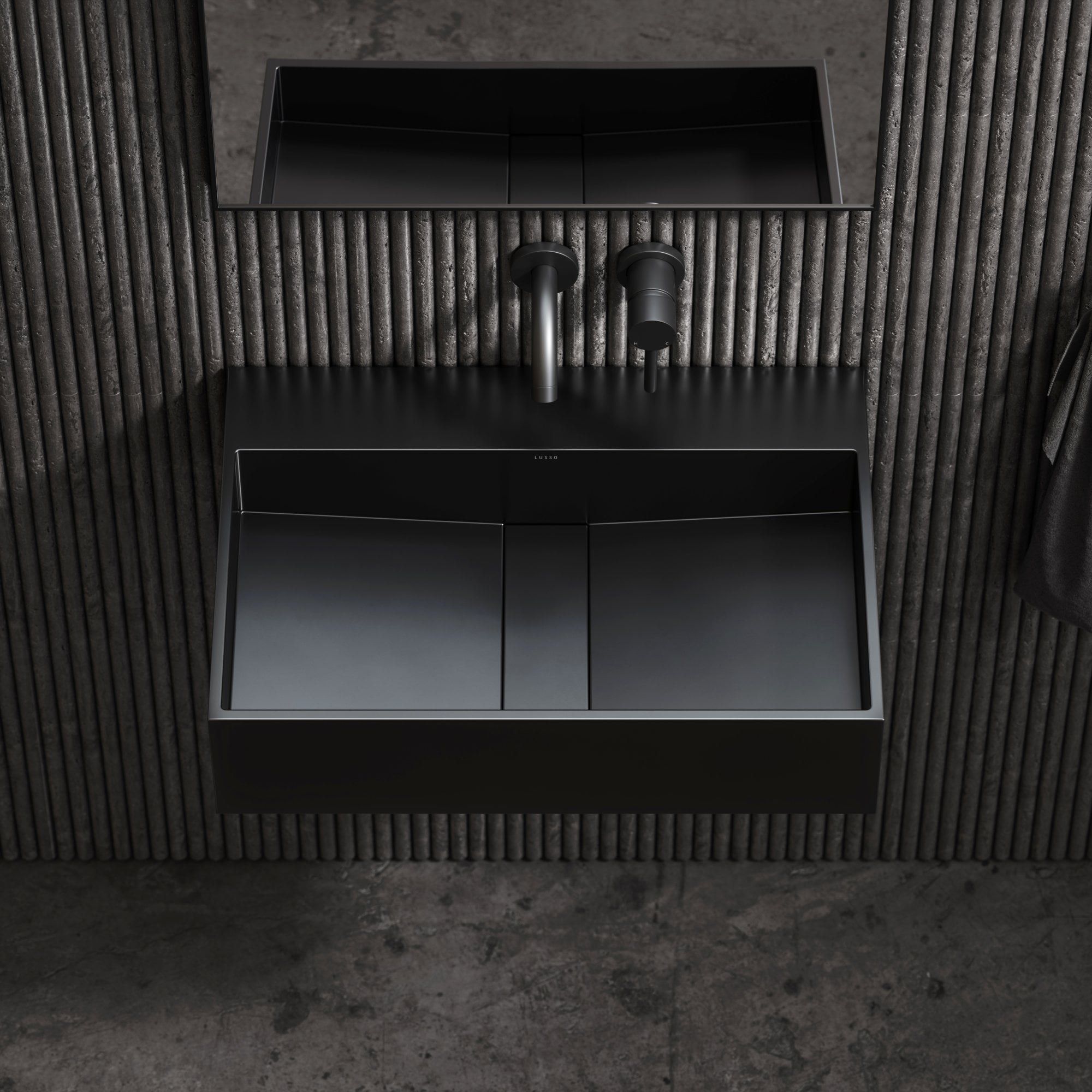 Одиночный подвесной умывальник из смолы LUSSO Thinn ARCH-00093532 - Вид №8