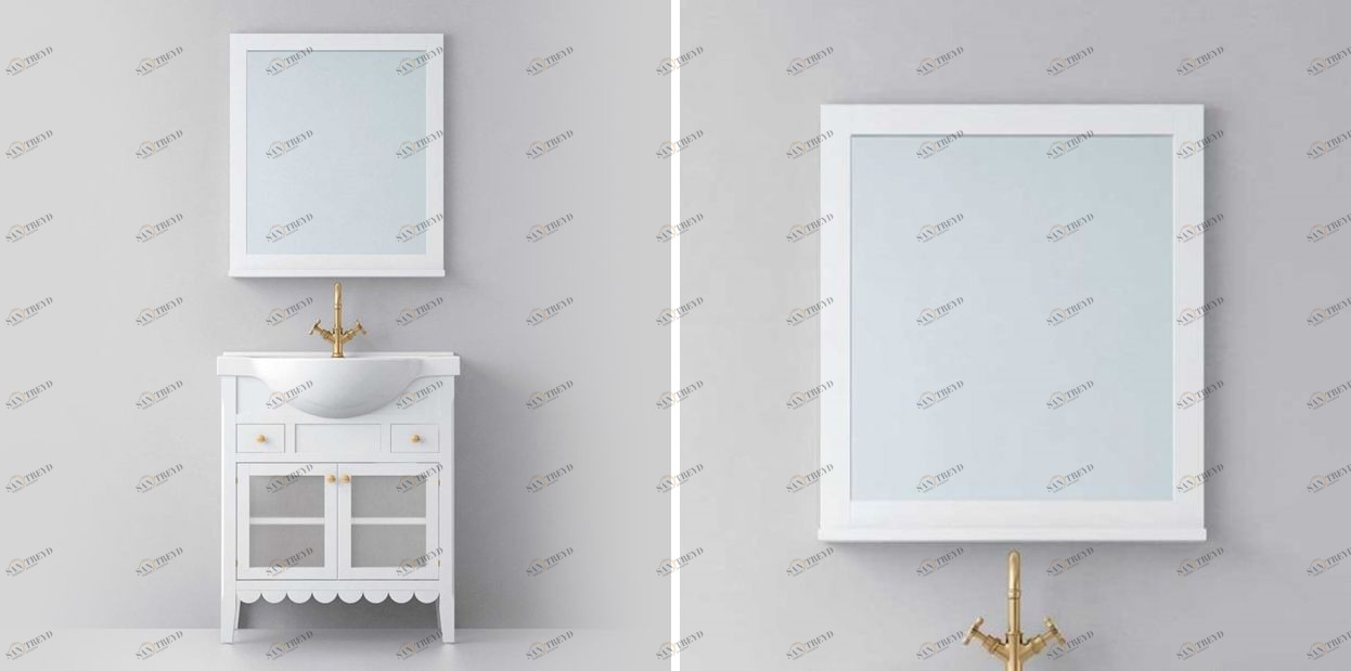Avila Dos Зеркало COUNTRY в раме с полкой 70x80 Color 70 COLONIAL COUNTRY MIRRORS 2900466N70