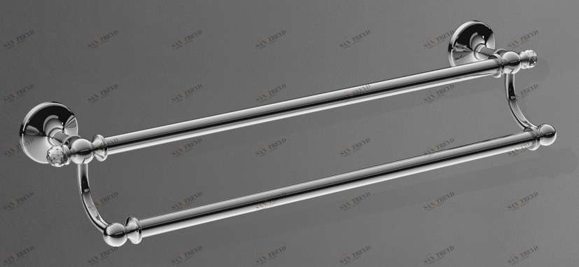 Двойной полотенцедержатель, 656 мм ART&MAX ANTIC CRYSTAL AM-E-2648SJ-Cr 