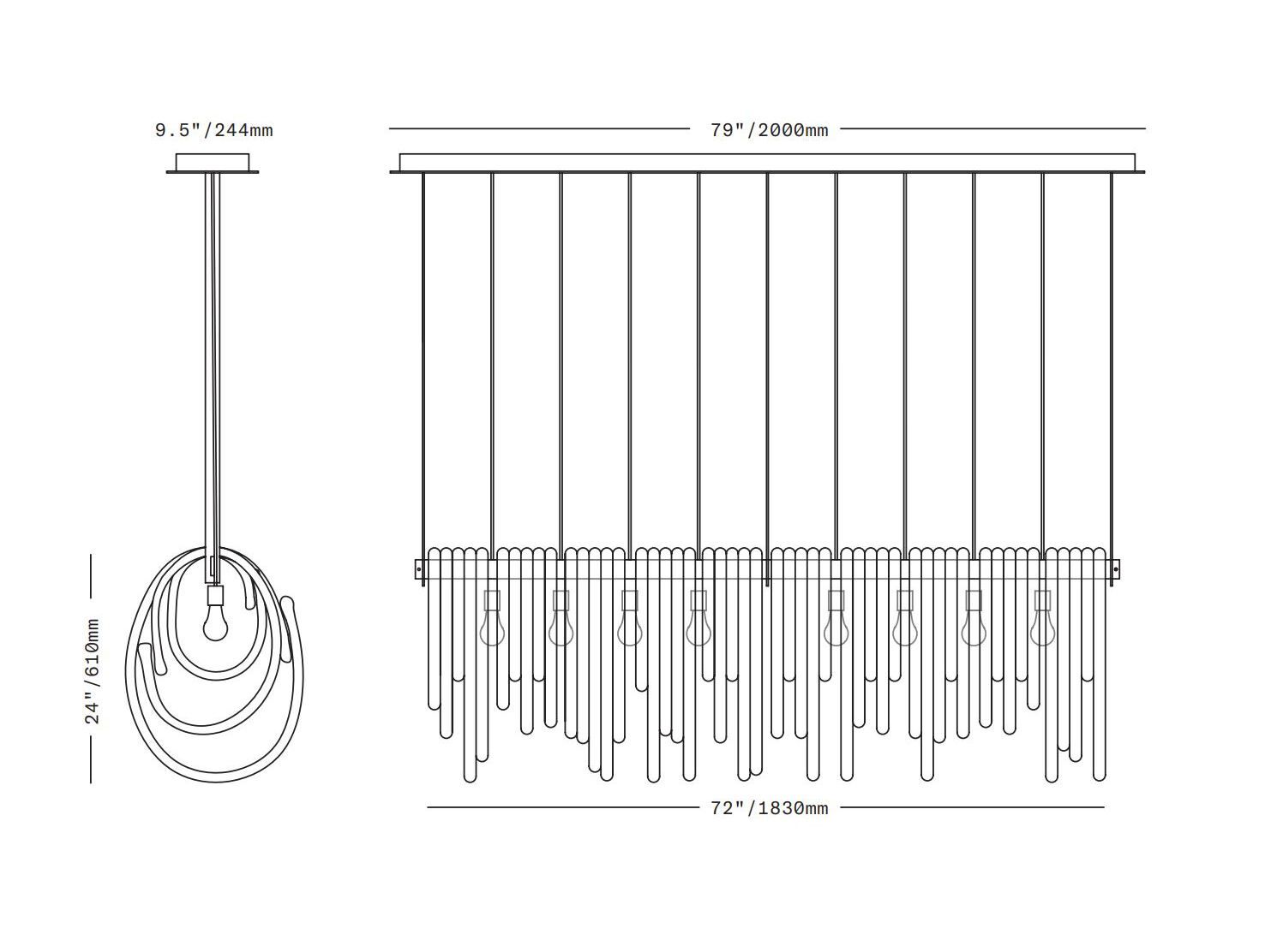 Выдувное стекло светодиодный подвесной светильник SkLO Lasso ARCH-00040232 - Вид №5
