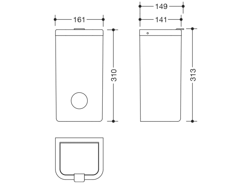 477.05B20599 гигиеническая комбинация HEWI Neuheiten SAN  - Вид №5
