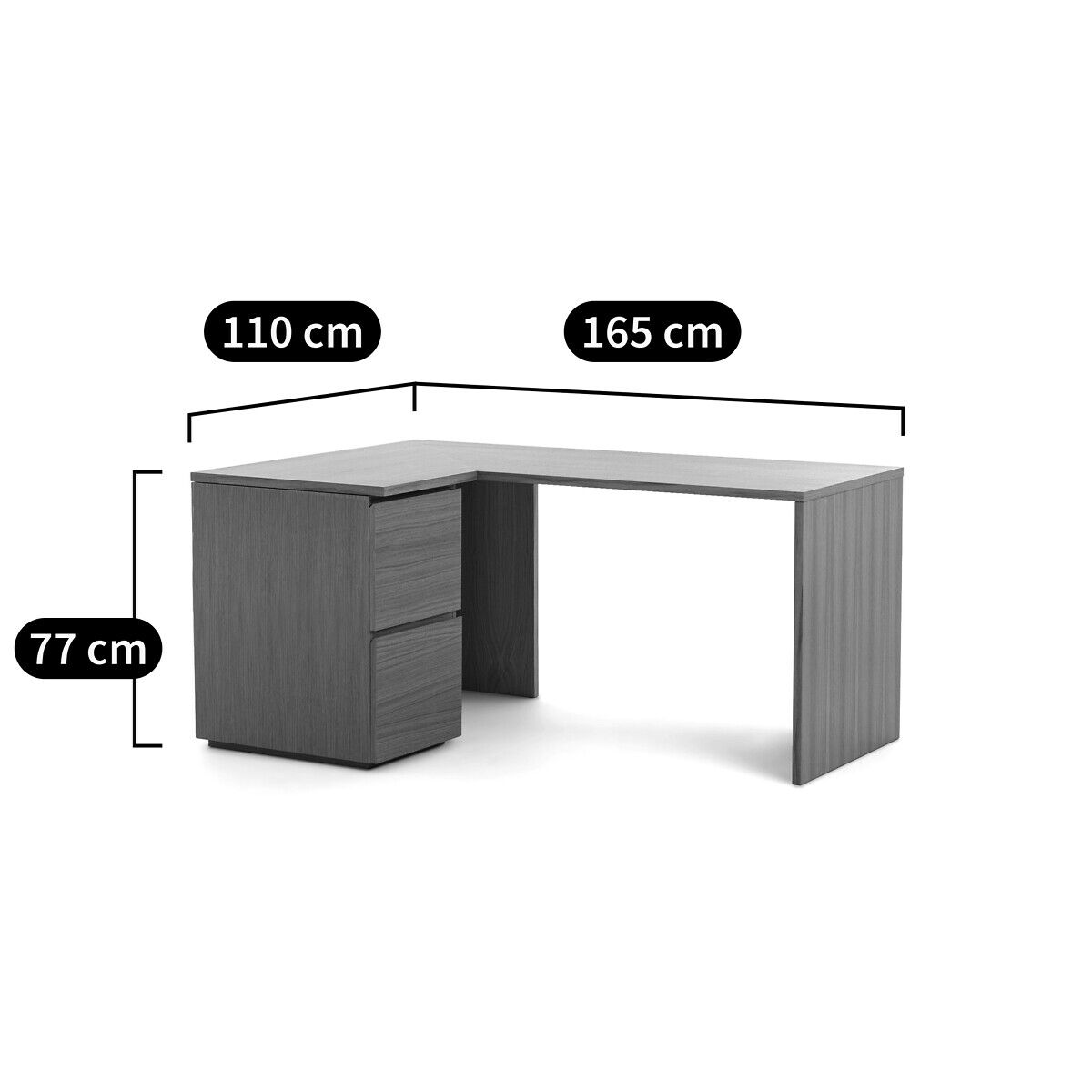 Секционный угловой стол из шпона AMPM WORKING ARCH-00121514 - Вид №5