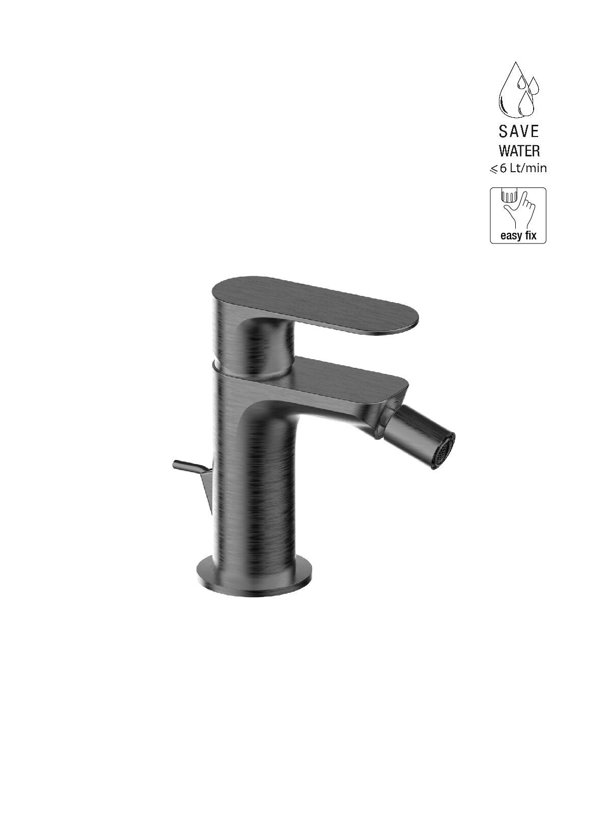 Однорычажный смеситель для биде с ограничителем расхода Rubinetterie Frattini Lea ARCH-00120499 - Вид №4