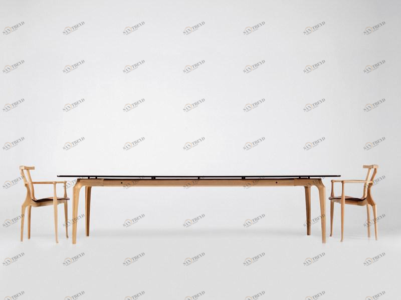 BD Barcelona Design Прямоугольный обеденный стол из массива дерева Gaulino sun-id-1444890