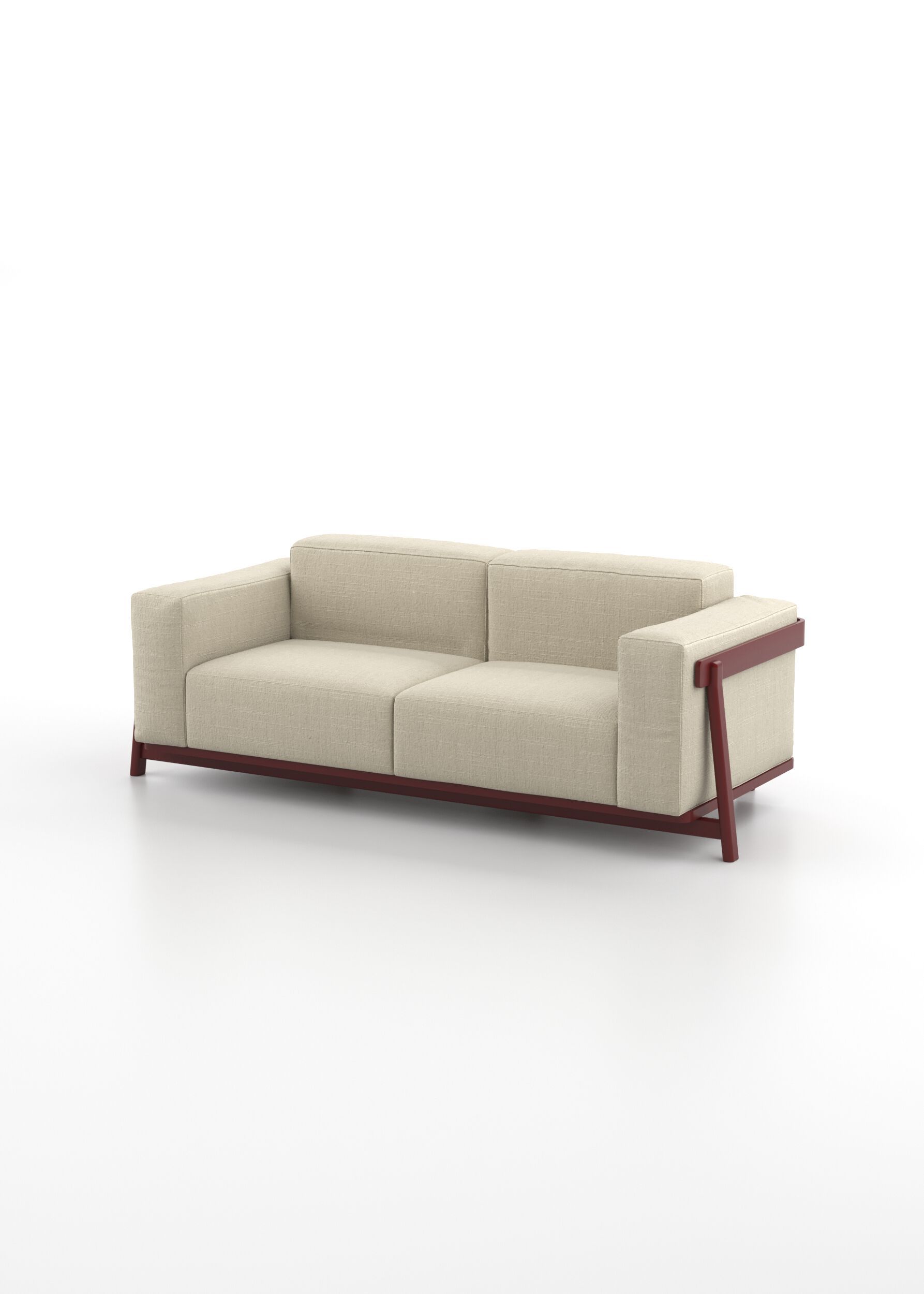 3-местный тканевый линейный диван Omelette Editions ARCH-00098068 - Вид №5