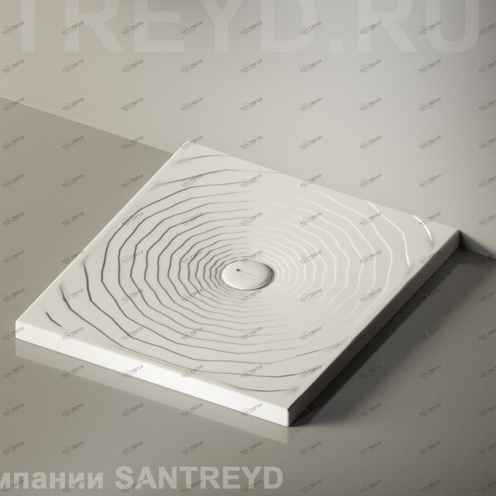 Flaminia WATER DROP Душевой поддон 80 см белый DR80.9016 Ceramica Flaminia DR809016