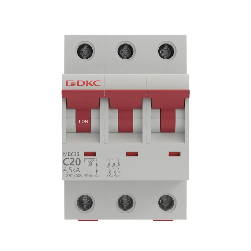 Автоматический выключатель DKC Yon 3P C20 А 4.5 кА STLM-2039119 - Вид №1