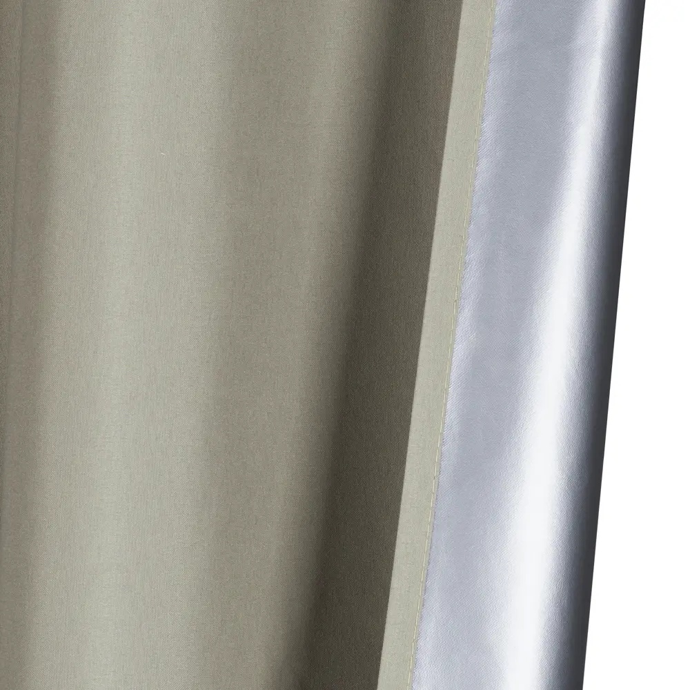 Шторы Miamoza Dark бежевые блэкаут 150x250 см с ленточным креплением 89420199 STLM-1579022 - Вид №4