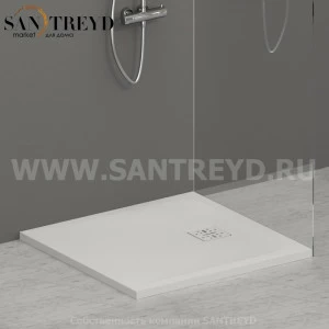DR08080501 Душевой поддон 80x80 см цвет Белый бархат Globo DOCCIASMART Италия
