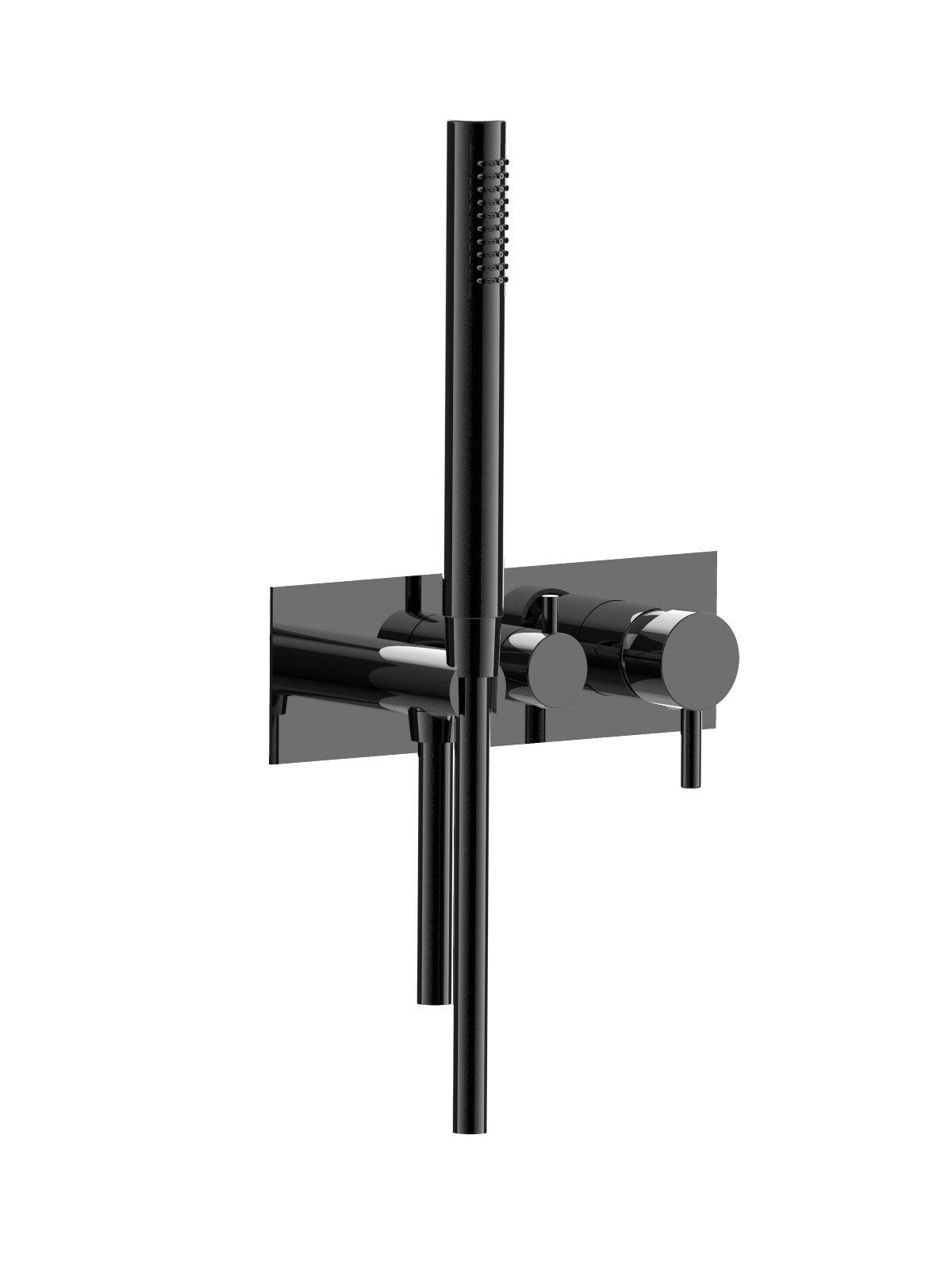 Настенный смеситель для ванны с 3 отверстиями и ручным душем Rubinetterie Frattini отдельная эстетика ARCH-00136591 - Вид №25