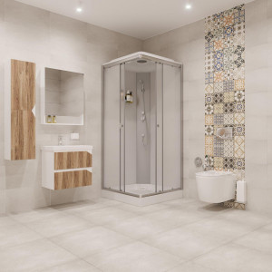 Душевая кабина NG- 1101-14 (900х900х2150) низкий поддон(13см), стекло МАТОВОЕ  3 места, с полкой