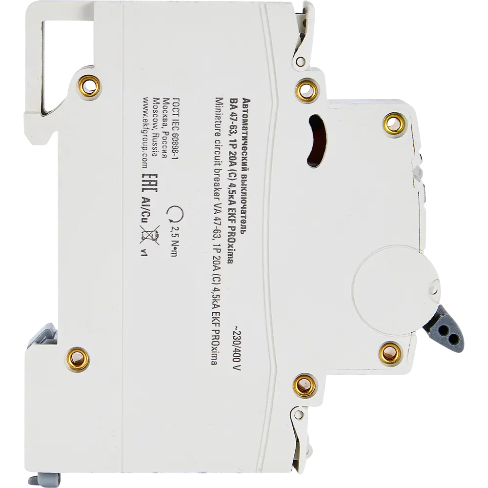 Автоматический выключатель EKF ВА47-63 4P 16A для защиты электросетей 82421368 STLM-1351358 - Вид №3