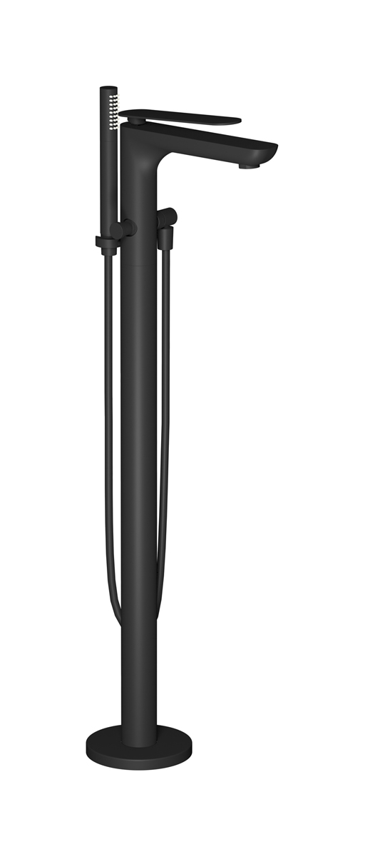 Напольный смесиель для ванны с встроенным душем. WE ARE IB k2399np Matt Black K2