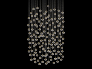 Стеклянный светодиодный подвесной светильник