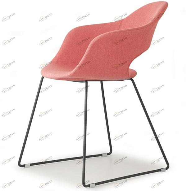 SCAB DESIGN Тканевый стул на санках с подлокотниками Lady b sun-id-1512143