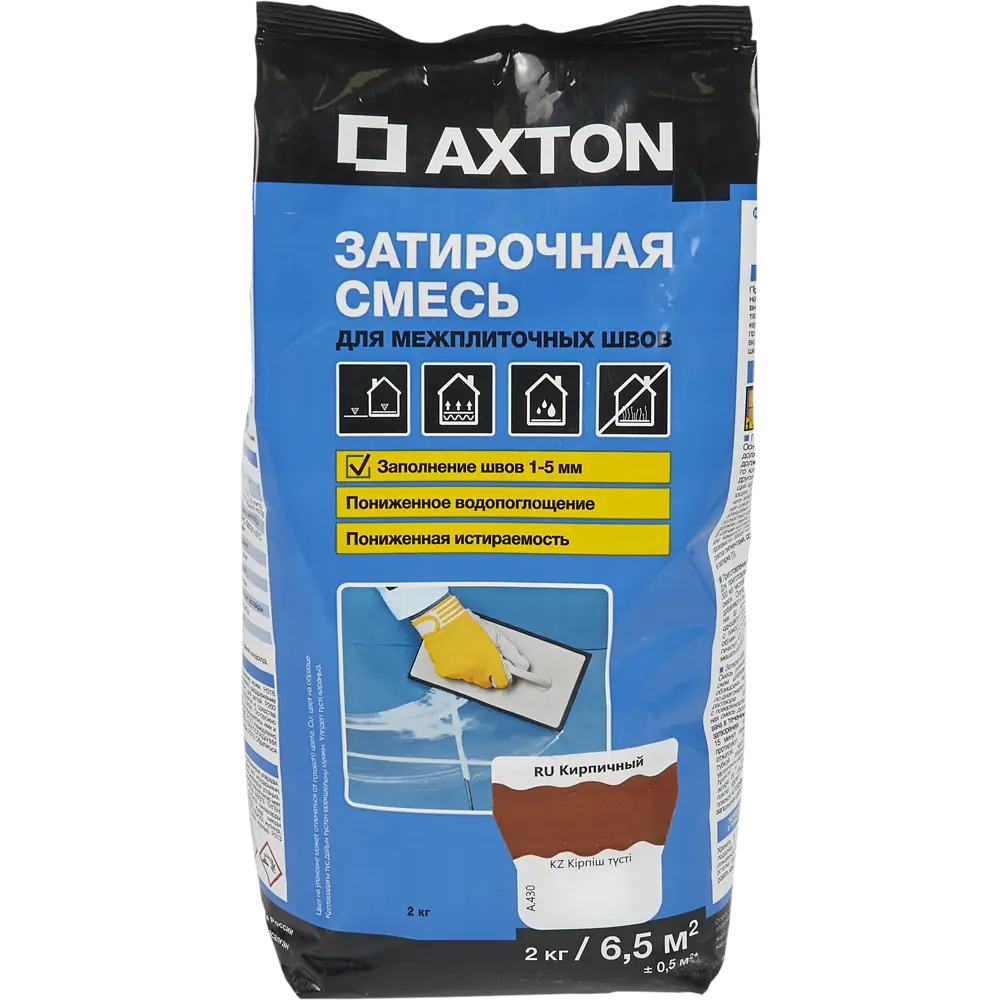 Затирка цементная Axton А430 цвет кирпичный 2 кг 82403015 STLM-2071231 Без серии - Вид №1