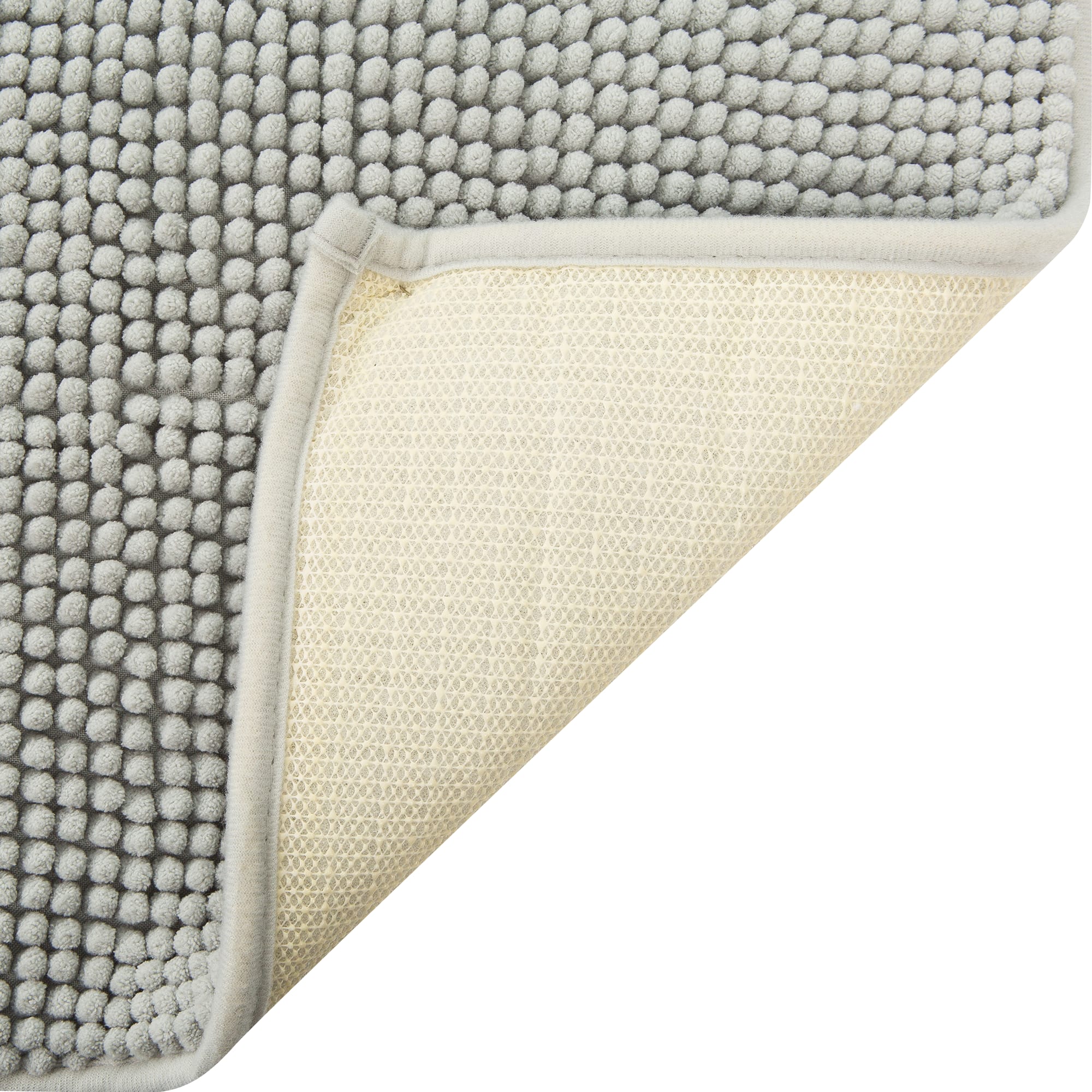 82490631 Коврик для ванной комнаты 45x70 см цвет серый Merci Santreyd - Вид №2