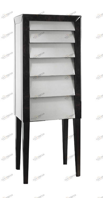 Комод узкий белый с черным обрамлением Morar от RVAstley RVASTLEY ДИЗАЙНЕРСКИЕ, КОМОДЫ MORAR 060912 Белый 