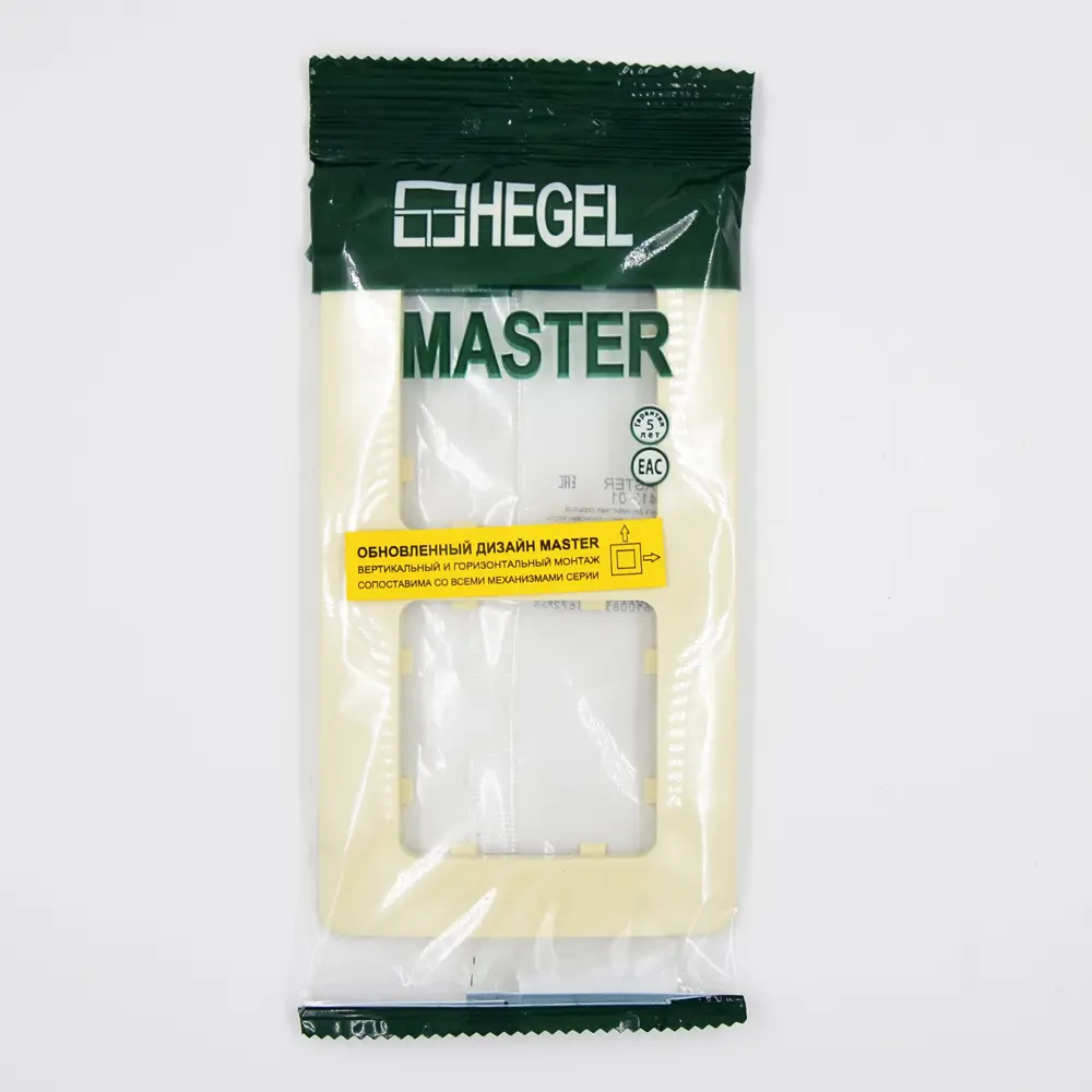 Рамка для розеток и выключателей Hegel 2 поста цвет слоновая кость STLM-2103146 - Вид №2