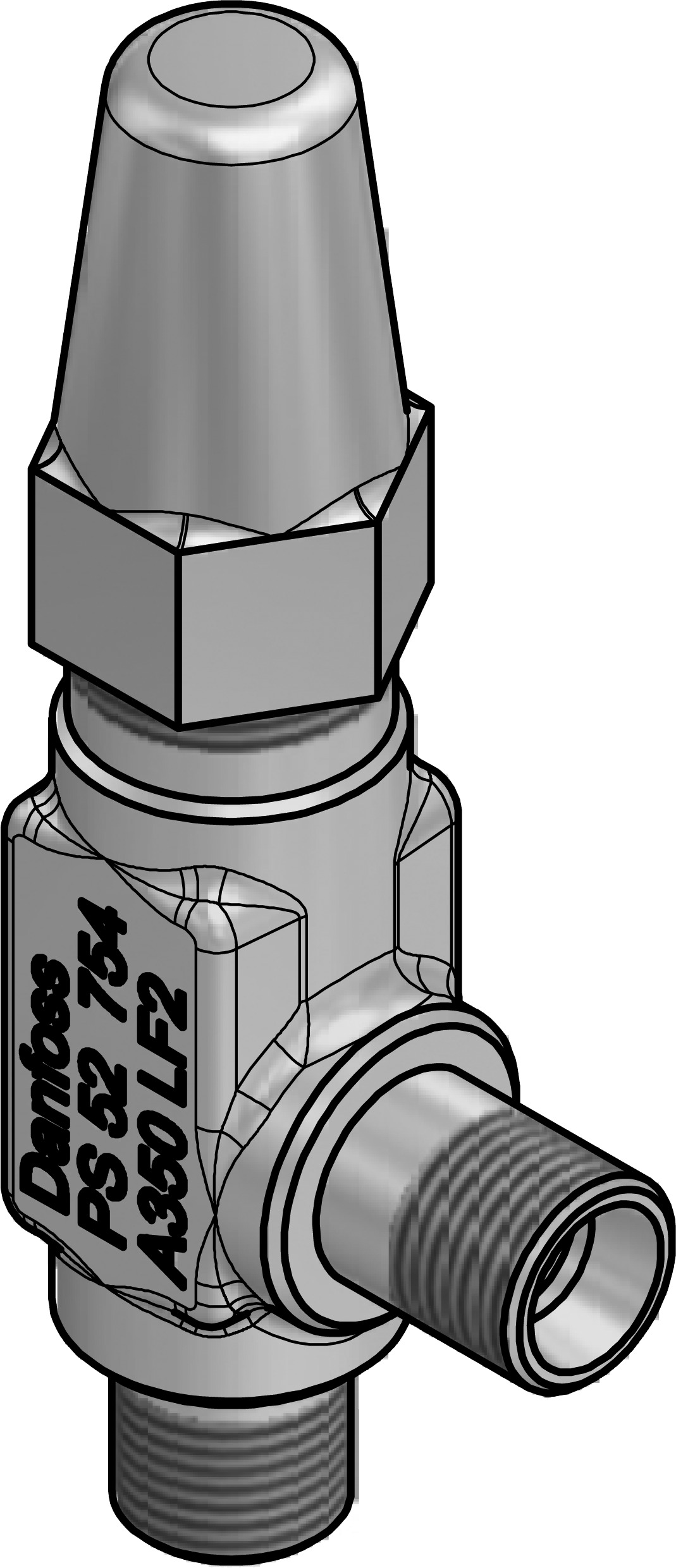Danfoss SNV-ST — игольчатый запорные клапан SNV-ST Клапан запорный 148B3746  - Вид №12