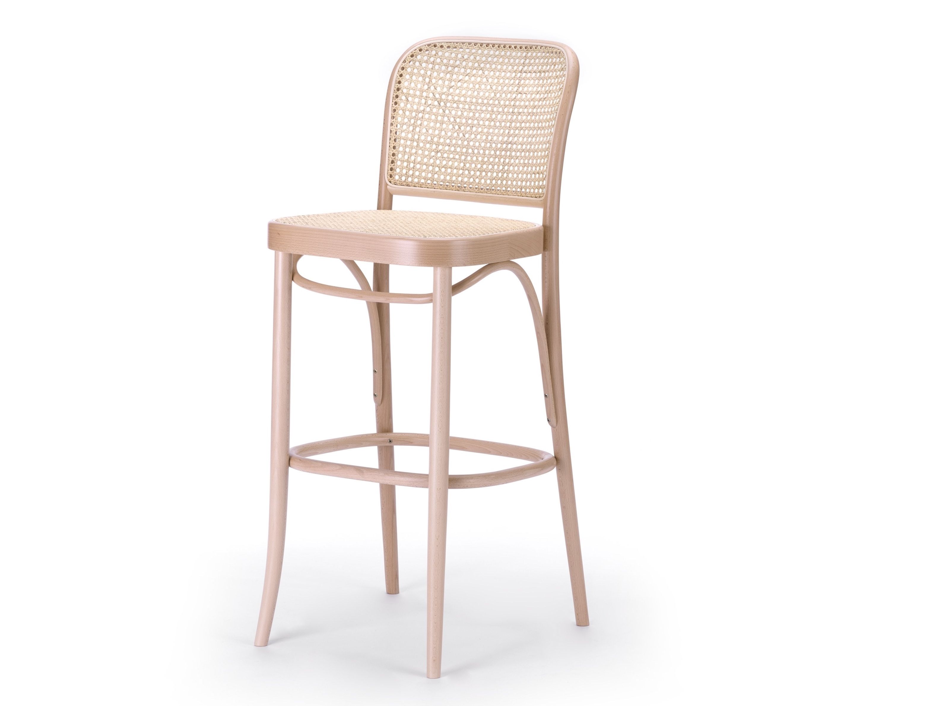 Высокий деревянный табурет с подставкой для ног TON 811 ARCH-00055074 - Вид №7