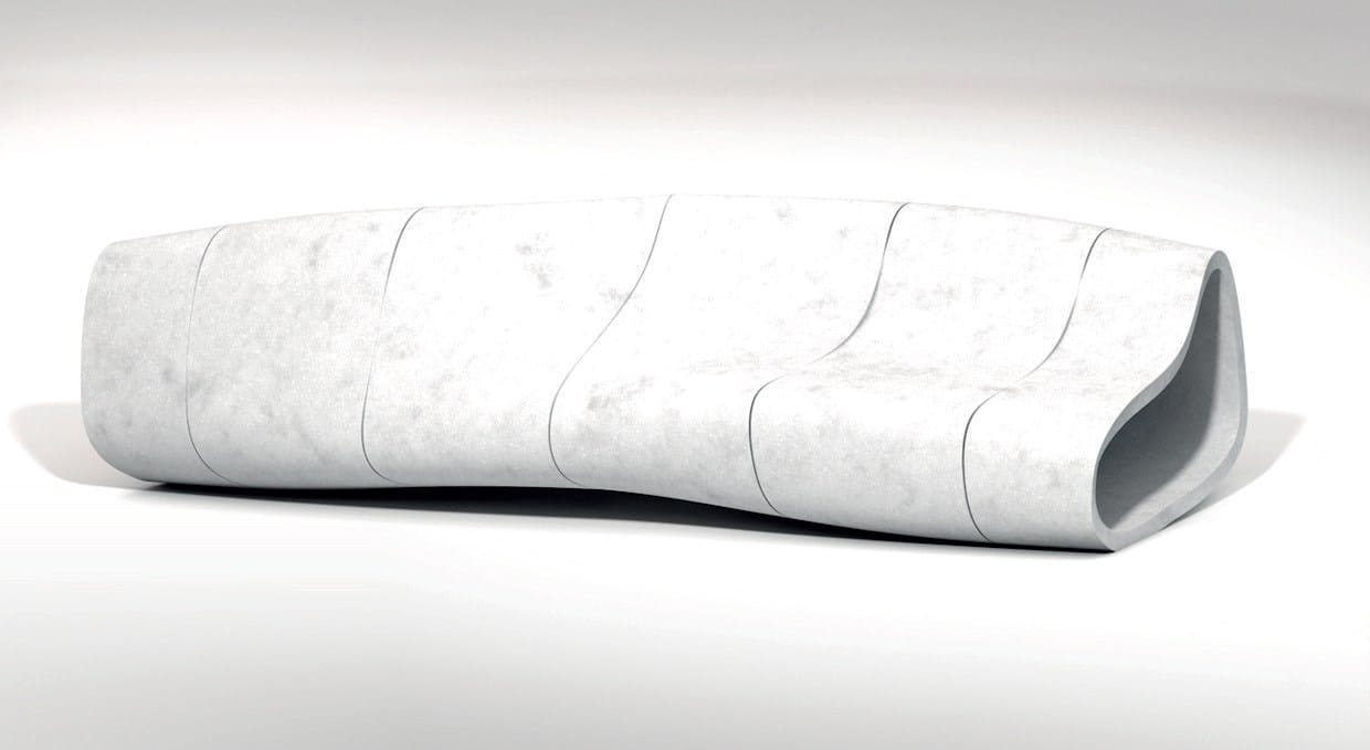 Реконструированная каменная скамья со спинкой Viscio Urban Design ROLL ARCH-00135413 - Вид №4