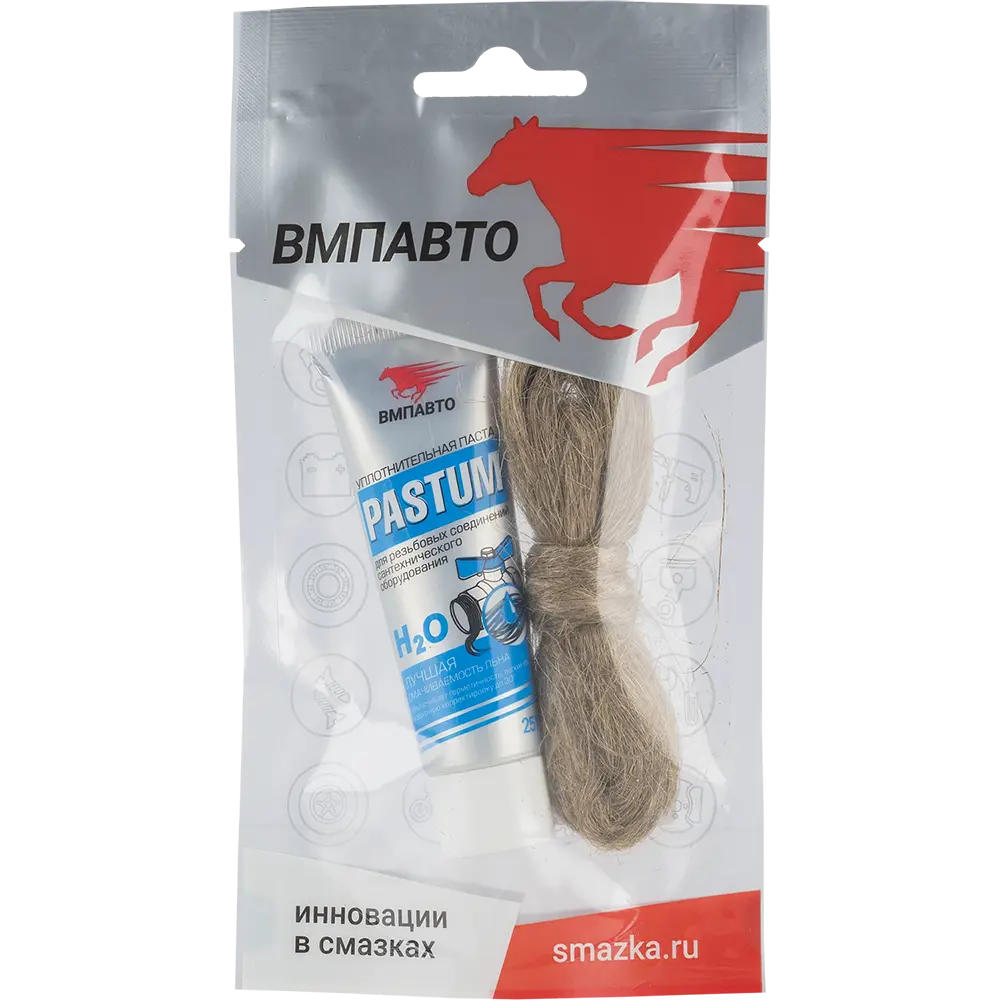 Паста уплотнительная Pastum для воды 25 г со льном 7 г 86769357 STLM-2024987 Santreyd 