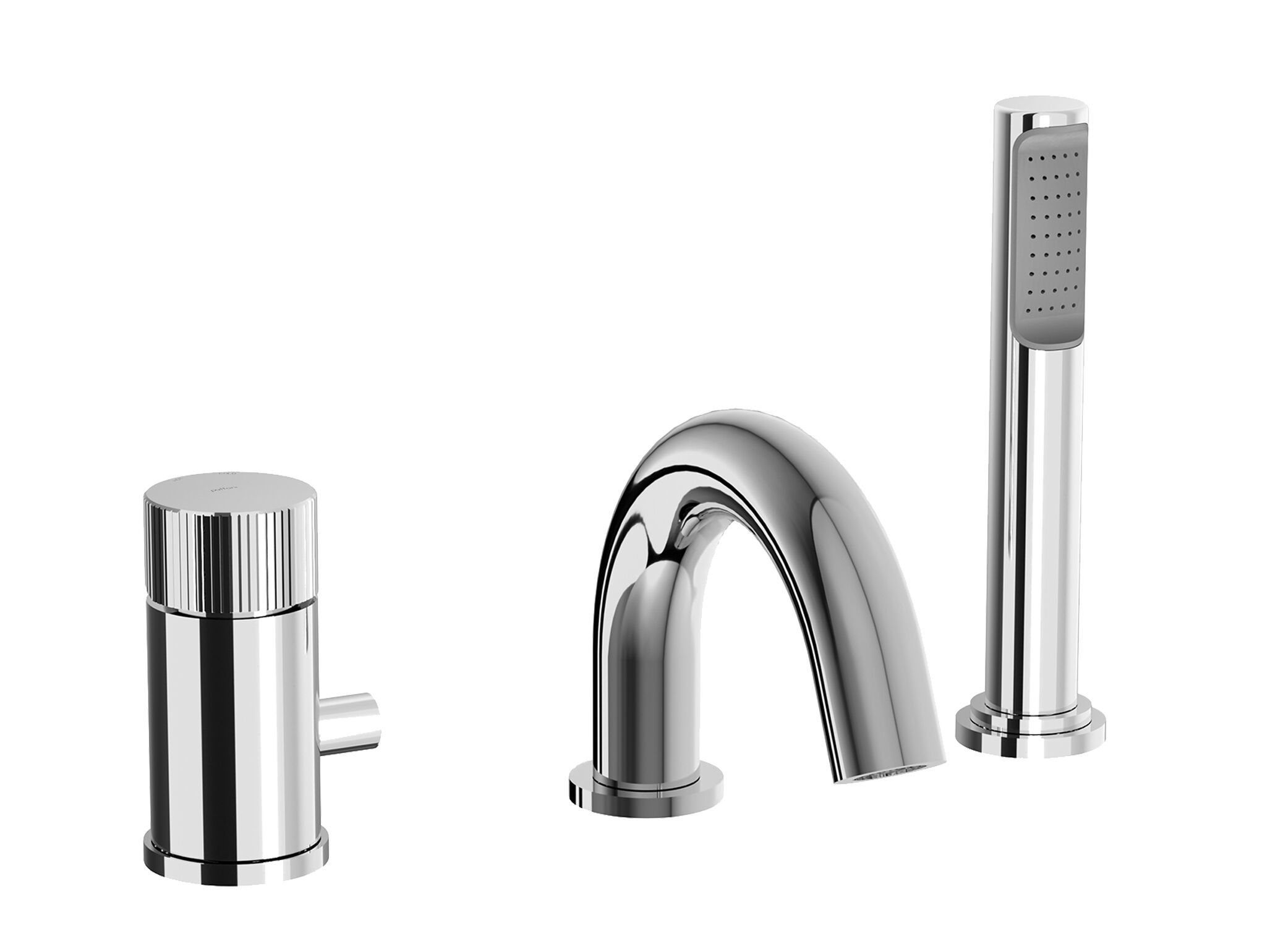 Смеситель для ванны с 3 отверстиями и ручным душем RUBINETTERIA PAFFONI Jo ARCH-00103380 - Вид №1