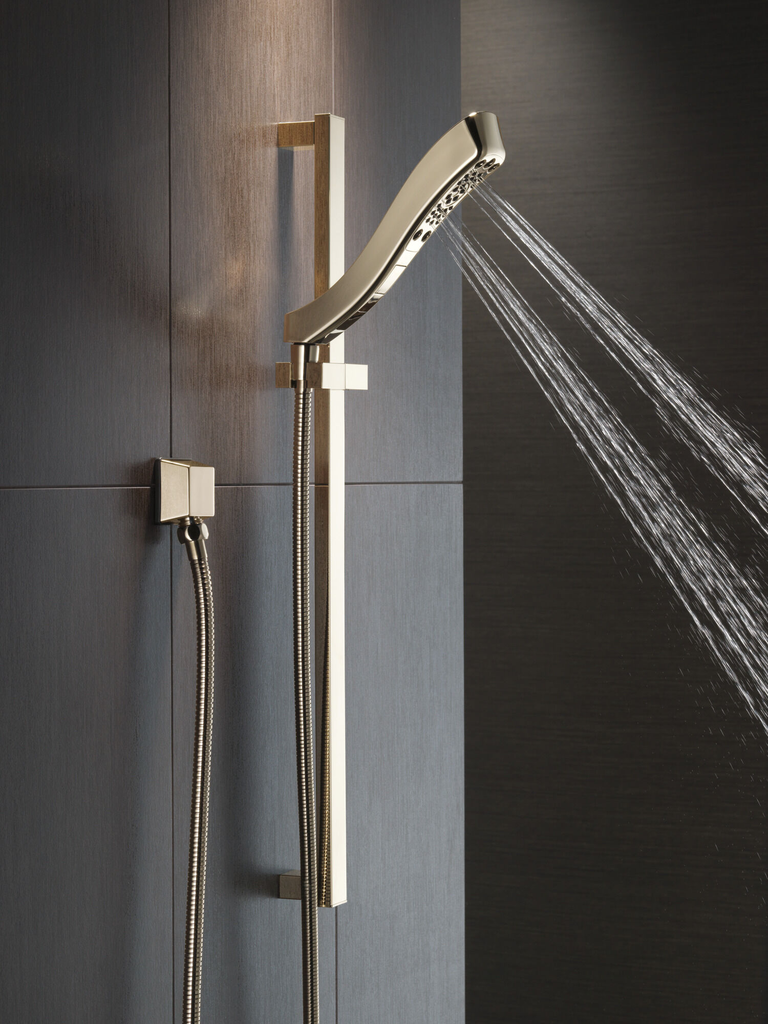 50570-PN Квадратный настенный колено для ручного душа Delta Faucet Delta Полированный никель - Вид №2