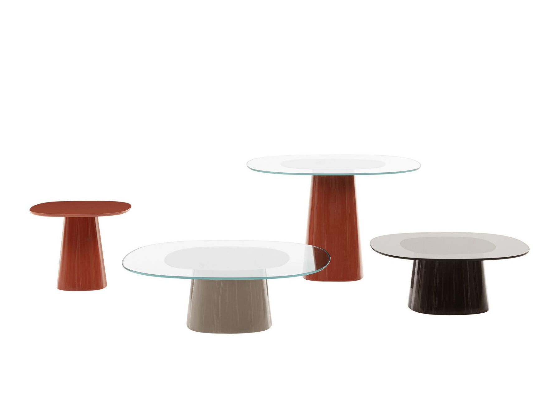 Полиуретановый квадратный стол с закаленным стеклом B&B Italia Allure O' ARCH-00068485 - Вид №2