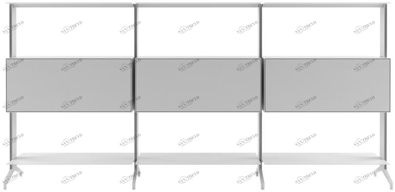 Alias Модульный открытый книжный шкаф из алюминия Aline sun-id-1366514