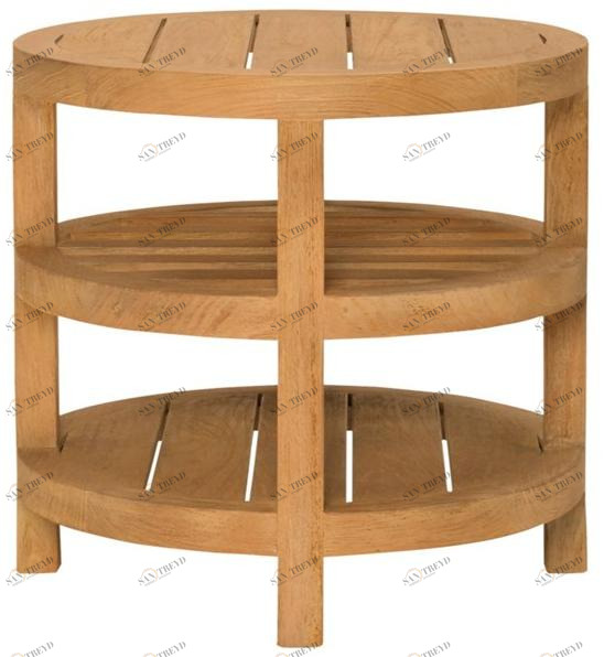 JANUS et Cie Круглый сервировочный стол из тика Arbor sun-id-1443178