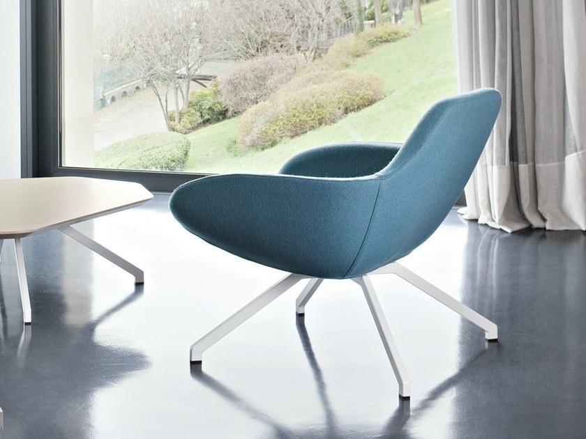 ALMA DESIGN Кресло из ткани с фиксированной или поворотной стальной основой X big sun-id-1358333 - Вид №3