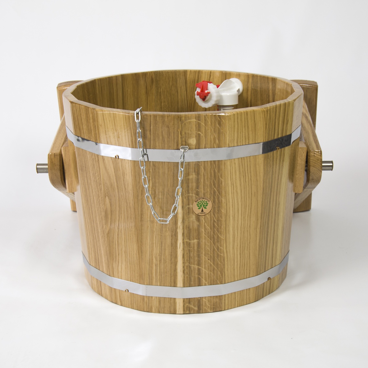 148 Обливное устройство из дуба 20 литров (дуб натуральный) Alyarus  - Вид №2